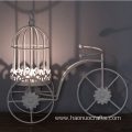 European creative bicycle model iron candlestick romantic